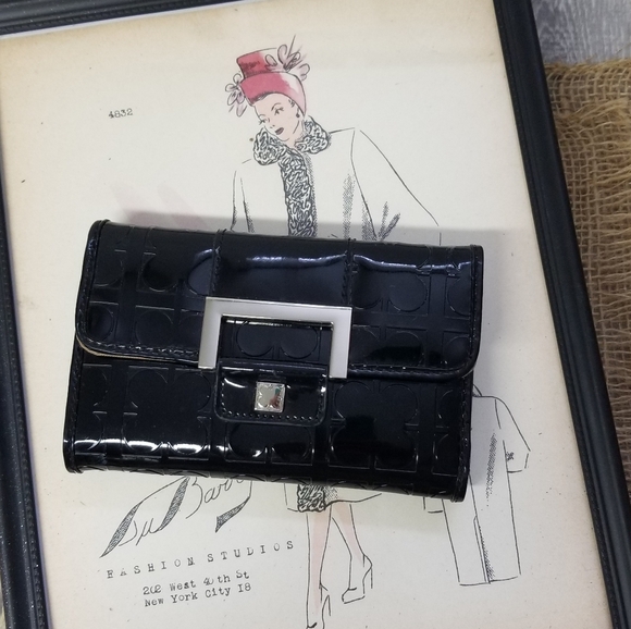 Liz Claiborne Black Wallet - Picture 1 of 11